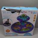 Dinosaur Sit and Spin Toy with Lights and Music, 360 Rotating Seat Toy for Toddlers, Birthday Gift for Boys and Girls Ages 2+