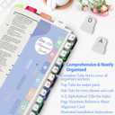 Index Tabs for AAPC Version HCPCS Level II 2025, Upgraded Complete Book Tabs Set (Book not Included), Color-Coded Tabs for Every Chapter with Code Ranges, Laminated & Waterproof & Repositionable