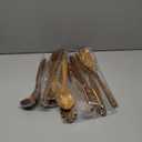 10 Pack Wooden Utensils for Cooking, Wood Utensil Set for Kitchen, Teak Wooden Spoon for Cooking, Non-Stick Spatula Ladle