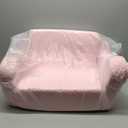 Kids Sofa, 2-in-1 Flip-Out Foam Couch with Soft Sherpa Cover, Cozy Play Lounge Chair, Pink (Medium)