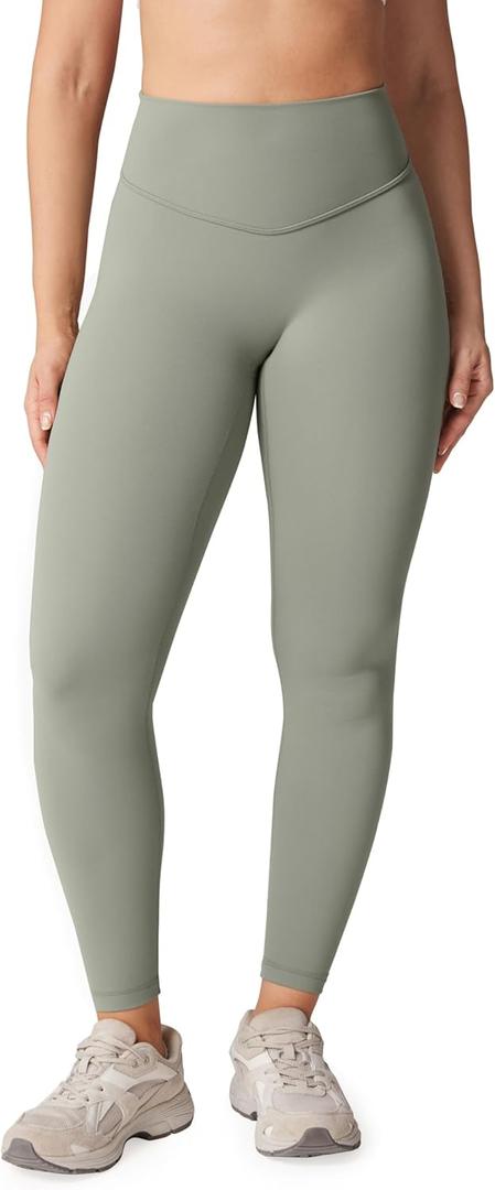 UNISSU Hugcurve No Front Seam High Waisted Workout Leggings for Women Buttery Soft Yoga Pants Gym Athletic Tights - 25'', Size: Medium