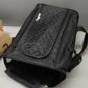 Sherpa Pet Carrier Airline Approved with Spring Wire Frame - Cat & Dog Carrier for In-Cabin Travel, Mesh Ventilation, Locking Zippers - Black Lattice, Large (19.0"L x 11.8"W x 11.5"H)