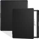 Case for 10.2" Kindle Scribe 2022/2024 Tablet - Slim Lightweight PU Leather Book Folio Cover with Pen Holder & Auto Sleep/Wake, Black