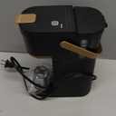 Single Serve One Cup Coffee Maker, for K Cups and Grounds, Mini Coffee Maker with Portable Handle, 6 to 12 Oz Brew Size, for Travel, Camping, Office, RV and Dorm, 120V, Black and Gold