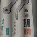 Smart Door Lock with Knob, Keyless Entry Door Locks with Handle, Fingerprint Door Knob for Bedroom/Front Door/Apartment,Generate Passcode Remotely Silver