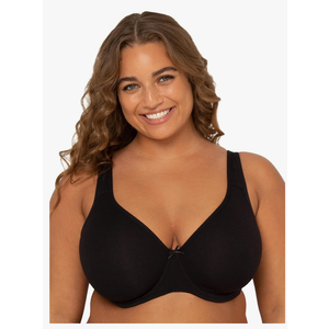 Fit For Me By Fruit of the Loom Women's Plus Size Cotton Unlined Underwire Bra-Pinch-Free Straps - Side and Back Smoothing, 44 C