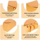 NEWSNOW 12 PCS Gift Boxes with Lids, 10x7.5x3.5 Inch Paper Gift Box, with Ribbon, Bridesmaid Proposal Box for Wedding, BirthdayPackaging, Present (Gold)