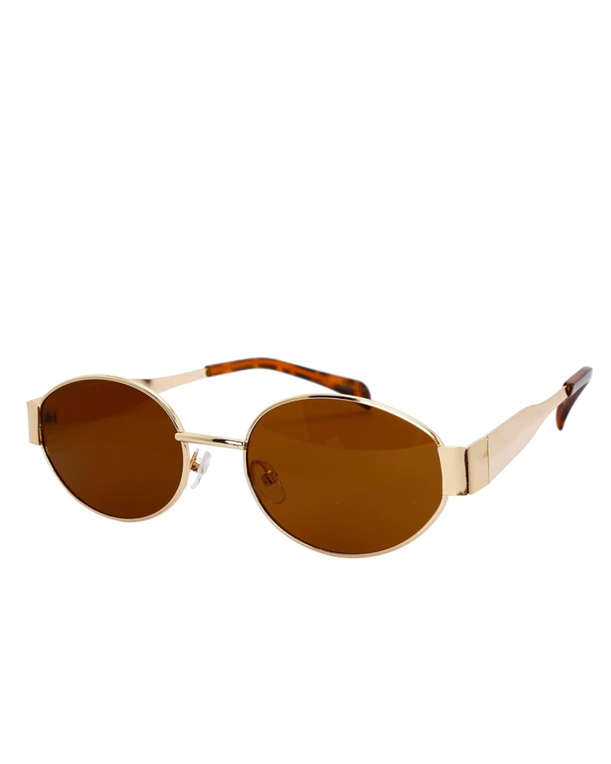 livho Trendy Oval Sunglasses for Women & Men - Retro Metal Frames, Stylish UV400 Sun Glasses, Fashion Accessories - Perfect for Everyday Use
