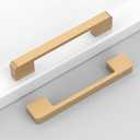10 Pack 5"(128mm) Champagne Bronze Cabinet Pulls Kitchen Cabinet Handles Champagne Drawer Pulls Cupboard Hardware for Cabinets