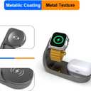 For Apple Watch Charger,Magnetic Fast Charging Dock Compatible with iWatch Series 11/Ultra/SE/10/9/8/7/6/5,for Apple Watch Airpod Charger Stand Holder,Watch Charging Station Cable(Gray)