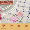 Maison d' Hermine Table Cloth Rectangle Table 100% Cotton 70 x 140 Inches Tablecloth Reusable Decorative for Dining Kitchen Room Farmhouse Home Gifts for Mothers Day Spring Summer - Faience