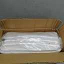 FAVE 6 Pack 120 Inch White Round Satin Tablecloth, Washable & Durable Satin Elegant Table Cover for Wedding Table Cloth Round Cover for Banquet, Party Formal Events(White, 120inch)
