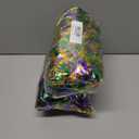 2 x 50 Feet Mardi Gras Tinsel Garland Gold Green Purple Garland Mardi Gras Christmas Tree Tinsel Garland Metallic Twisted Hanging Garland for Mardi Gras Oktoberfest Birthday Party Decoration