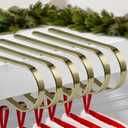 6 PCS Stocking Holders for Mantle,Multi-Use Stocking Holder,No Drilling Required & Adjustable Garland Hanger for Christmas