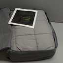 Mr. Sandman Weighted Blanket for Adults Queen Size 15 lbs, Soft Cooling Heavy Minky Blanket for Sleep, Washable Throw Blanket with Glass Beads, 60 x 80 Inches, Grey