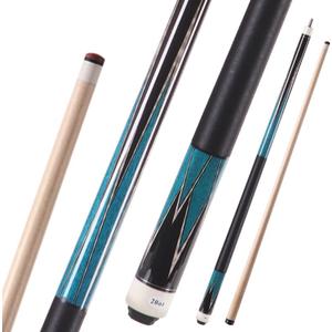 58 inch Canadian Maple Pool Cue Stick 19/20/21 Ounces Available, 13mm Fiber Leather Tip Billiard Cue, Irish Linen Wrap Cues for Beginner, Commercial and Home Entertainment