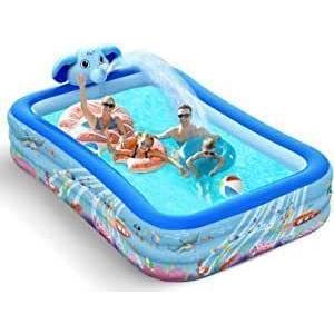 Large 5.6 ft (2.5 m) Fountain Pool, Family Pool, Large Capacity, Foldable