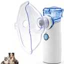 Portabe Cat Nebulizer,Handheld Nebulizer of Cool Mist for Dog Pets, USB Rechargeable Veterinary Nebulizer,Steam Inhaler for Home Office Use for Breathing Problems,Animal Use