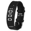 Potty Training Watch - Rechargeable Silent Vibrating Watch - Medical Reminder Watch - with Timer and 15 Daily Alarms (Black - Large)