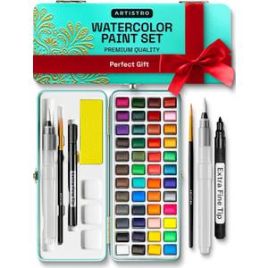 ARTISTRO Watercolor Paint Set - Portable Paint Kit - Perfect for Gifting to Adults, Teens, Tweens, & Kids - Art and Craft Supplies Kit
