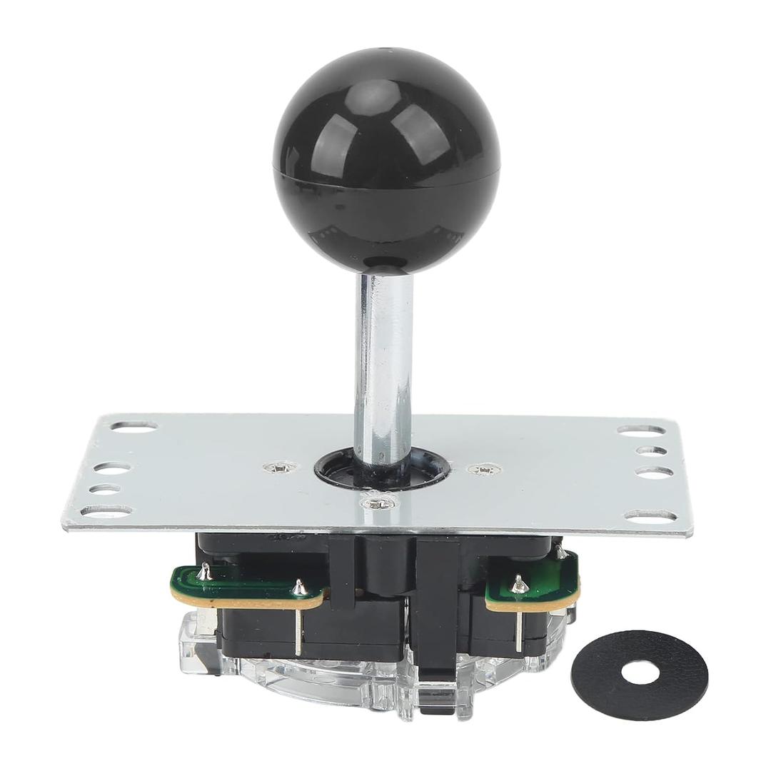 Joystick, Rocker & Ball & Spacer, Game DIY kit Replacement Parts, Pin Circuit Board with Ball for ( 61.82 x 84.49 x 102.16mm ) (Black)