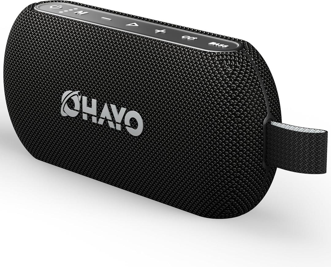 OHAYO 40W Wireless Portable Bluetooth Speaker with Lights, IPX7 Waterproof, Stereo Loud Sound, RGB Lights,TWS Pairing, AUX&TF-Card in, for Home/Party/Travel/Outdoor/Beach