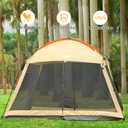 CAMPROS CP Screen House 12 x 12 Ft Screened Mesh Net Wall Canopy Tent Screen Shelter Gazebos for Patios Outdoor Camping Activities - Beige