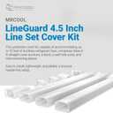 MRCOOL LineGuard 4.5 Inch Line Set Cover Kit, Mini Split Air Conditioner Accessory for Outdoor Line Protection, DIY Installation, 12 Feet