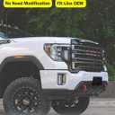 Front License Plate Frame for GMC Sierra 2500 HD 3500 HD 2020 2021 2022 2023 Front Bumper License Plate Holder Mounting Bracket Cover Replace# 84186107 Partslink# GM1068228