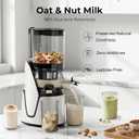 EanOruus Juicer Machines, 3-in-1 Cold Press Juicer with 6.5" Extra Large Chute, 100oz Large Capacity, AC Motor, Makes Juice, Nut Milk & Sorbet, Bright White