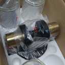 Wall Sconces Set of Two, 22" Black and Gold Bathroom Sconces with Clear Glass, Hardwired Modern Sconces Wall Decor Set of 2 Wall Light fixtures for Bathroom Mirror Living Room Hallway Bedroom