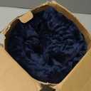 Bedsure GentleSoft Sherpa Fleece Twin Size Blanket for Couch, Non-Heated, Thick and Warm Throw for Women and Men, Soft Fuzzy Plush Twin Blanket for Winter, Navy, 60x80 Inches