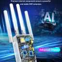 2026 New WiFi Extender Internet Booster for Home, Long Range up to 18ksq.ft, Wireless Internet Repeater Routers Signal Amplifier for Home, 15X Speed Access Point Ethernet Port, Mesh WiFi, 1-Tap Setup