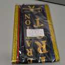 Fihevur Panama Graduation Stole Class of 2026 with Gold Glitter Trim, First Generation Sash for Unisex Adult 75" Long