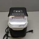 Countertop Ice Maker Machine, 8 Ice Cubes in 6 mins, 26lb/Day Ice with 2 Sizes- Portable Mini, Energy Saving & Basket/Scoop for Home/Party/Travel/Camping/Bar,Black