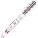 Thermal Brush 0.5 Inch Curling Iron Volumizing Heated Round Brush 1/2 Inch Ceramic Tourmaline Heated Hot, Multifunctional Styler Curling Wand (White, 0.5 inch)
