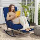 Outdoor Rocking Chair, Outdoor Patio Rocking Chairs, Comfy Rocking Chair for Reading Napping Relaxing