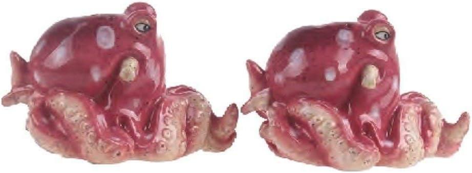 Blue Sky OCTOPUS Salt & Pepper Shaker-RED