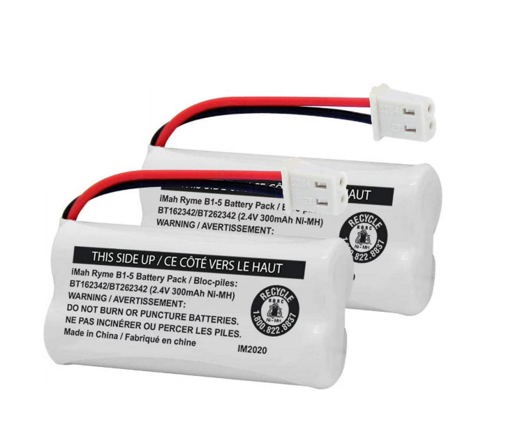 BT162342/BT262342 2.4V 300mAh Ni-MH Cordless Phone y Pack, Also Compatible with BT183342/BT283342 AT&T