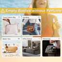 4 x 2 Packs Empty Travel Size Toiletries Bottles Compatible with Sol de Janeiro 62 Perfume, 1 OZ TSA Approved Leak-Proof Refillable Containers, Refillable for 3 OZ & 8.1 OZ, Essentials, Only Bottles