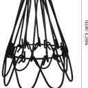 SOLUSTRE 4 Pcs Iron Wire lampshade lamp Guard for Ceiling Fan Hanging Metal Wire lamp Shade Metal Wire Cage Vintage Lamp Guard Vintage Industrial Light Bulb Cage Industrial Light
