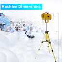 Jet Foam Machine for Party, Party Foam Machine with Telescopic Support, Foam Cannon for Garden, Pool, Indoor, Birthdays, Celebrations, and Backyard Events