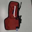 Upgraded Wheelchair Side Bag with Cup Holder, Wheelchair Armrest Pouch for Walker, Wheelchair Accessories Storage Bag- Red
