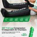Medisana Leg Massager with Heat and Compression, Full Leg & Foot Massager Compression Boots with 6 Modes, 5 Intensity and 3 Heat for Circulation and Pain Relief