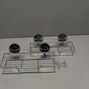 LEVERLOC Shower Caddy Suction Cup 2 Pack, Shower Shelf for Inside, Large Capacity Bathroom Organizers and Storage, Rustproof & Waterproof Metal Bath Basket, No-Drilling, Heavy Duty, Silver