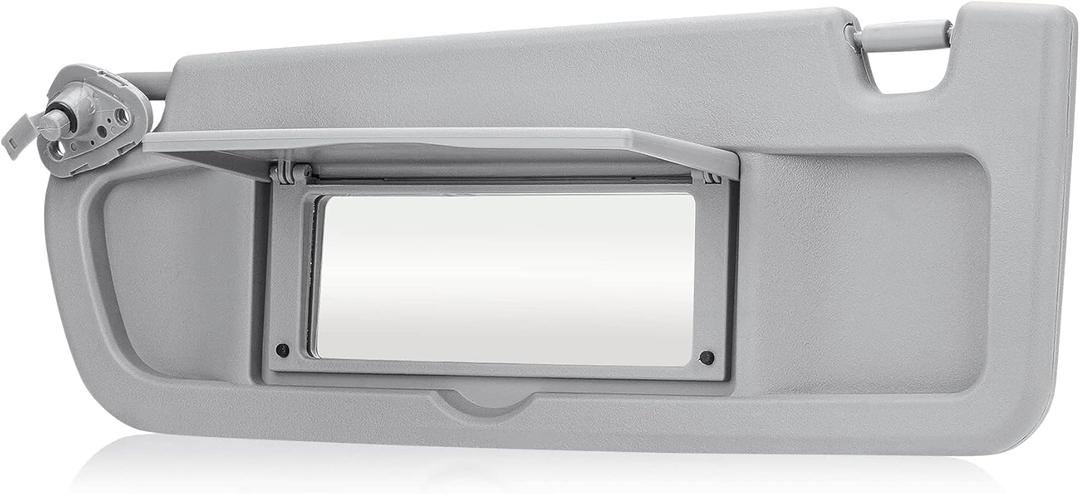 Gray Driver Left Side Sun Visor Replacement Compatible with 2006 2007 2008 2009 2010 2011 Honda Civic EX LX Sedan SI Coupe Replace 83280-SNA-A01ZA , Grey 