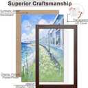 3 x KTKDE 10x20 Picture Frame WoodGrain 3 Pack,Poster Frame with Polished Plexiglass, Studio Gallery Wall Hanging Posters & Best gift