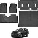 Floor Mats for 2012-2017 Chevrolet Equinox/GMC Terrain, Trunk Mat and Backrest Mat All Weather TPE Protector for Chevrolet Equinox Accessories
