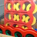 ECR4Kids Jumbo 4-to-Score Giant Game with 42 Rings and Reset Sliders, Kids Games, Assorted