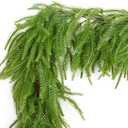 Artificial Pine Garland 6 Ft/Piece Christmas Garlands for Decoration Faux Greenery Garland for Table, Mantle, Wall, Indoor, Outdoor Winter Christmas Decor (1, 6 Ft/Piece)